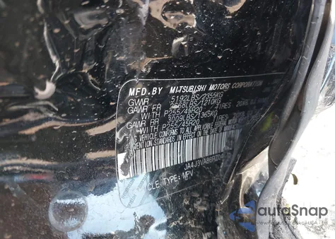 2024 Mitsubishi Outlander Se 2.5 2Wd из США, поврежденный, VIN JA4J3VA86RZ046853